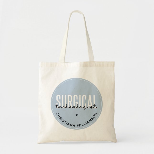 Individuelle Name Surgical Technologe Med Surg Tec Tragetasche (Vorne)