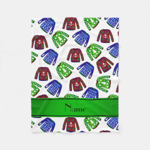 Individuelle Name-Sweater-Muster Fleecedecke