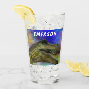 Individuelle Name T-Rex Dinosaur Tyrannosaurus Lei Glas