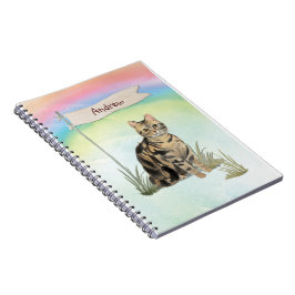 Individuelle Name Tabby Cat Pet Notizblock