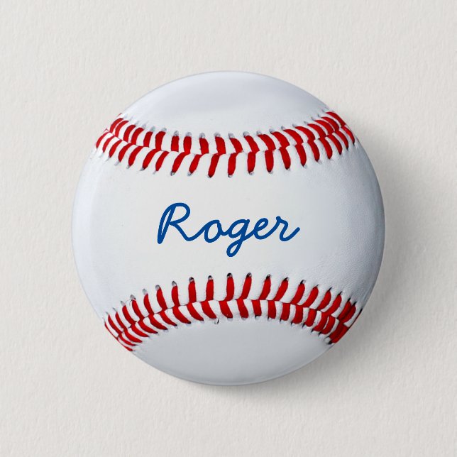 Individuelle Name-Tag für Baseball-Lüfter personal Button (Vorderseite)
