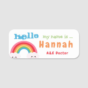 Individuelle Name Tags Rainbows Namensschild