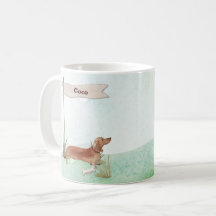 Individuelle Name Tan Dackel Haustier Hund