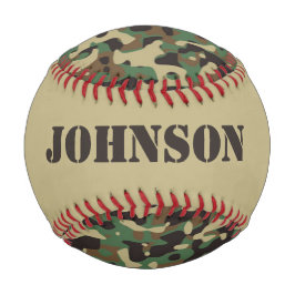 Individuelle Name-Tarnmuster Baseball