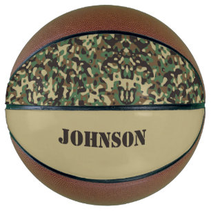 Individuelle Name-Tarnmuster Basketball