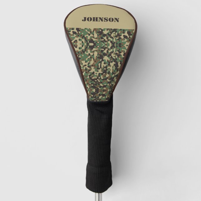 Individuelle Name-Tarnmuster Golf Headcover (Vorderseite)
