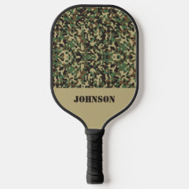 Individuelle Name-Tarnmuster Pickleball Schläger