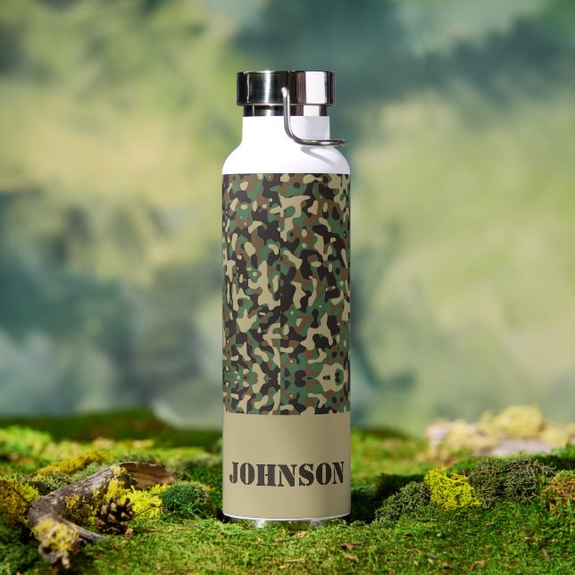 Individuelle Name-Tarnmuster Trinkflasche (Außenbereich)