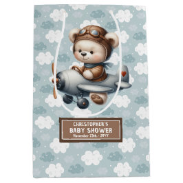 Individuelle Name Teddy Bear Baby Shower Geschenkt Mittlere Geschenktüte