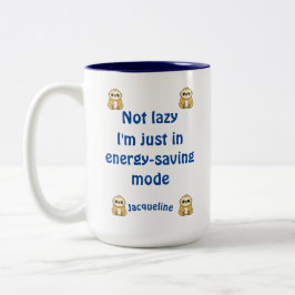 Individuelle Name Teenager nicht schwach, Rettend Zweifarbige Tasse