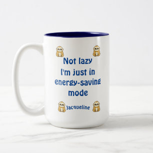 Individuelle Name Teenager nicht schwach, Rettend Zweifarbige Tasse