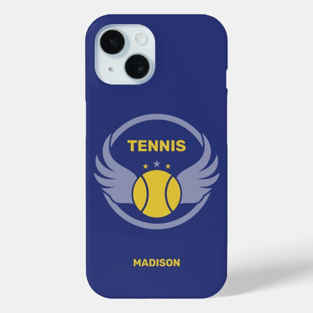 Individuelle Name Tennis Ball mit Flügen Case-Mate iPhone Hülle (Rückseite)