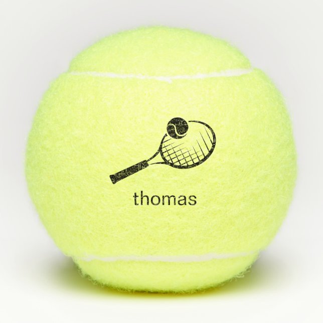 Individuelle Name Tennisbälle (Vorderseite)