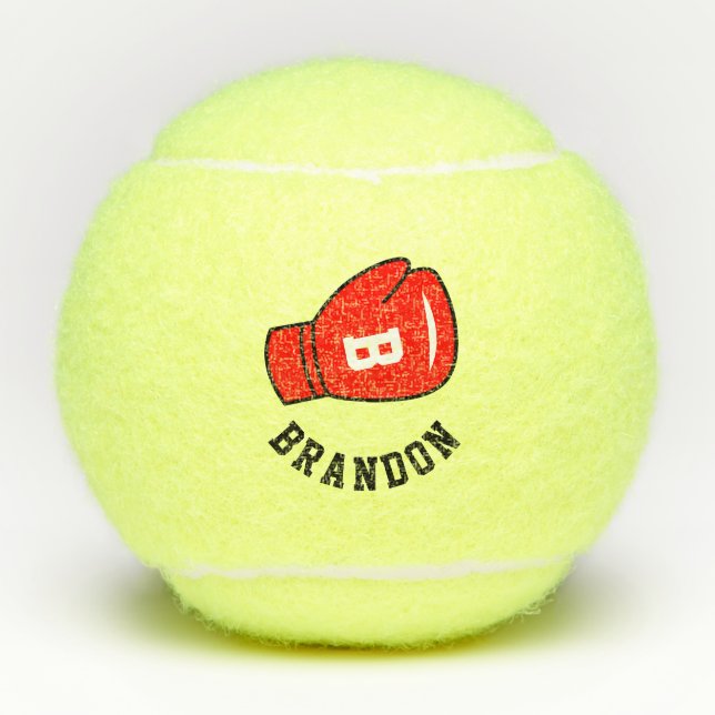 Individuelle Name-Tennisbälle mit Logo für Boxhand Tennisbälle (Vorderseite)