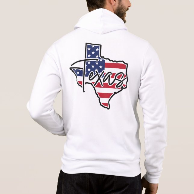 Individuelle Name Texas Hoodie (Rückseite)
