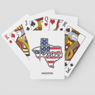 Individuelle Name Texas Spielkarten