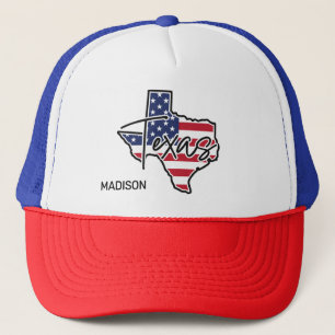 Individuelle Name Texas Truckerkappe