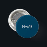 Individuelle Name Text aquamarin blau-weiß minimal Button<br><div class="desc">Anpassen mit Namen,  minimalistisch aquamarin-blaue Schaltfläche,  Button</div>
