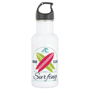 Individuelle Name & Text Beach Club Wasserflaschen Trinkflasche