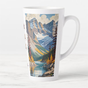 Individuelle Name & Text Canada Travel Poster Milchtasse