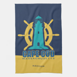 Individuelle Name / Text Cape Cod Massachusetts Geschirrtuch
