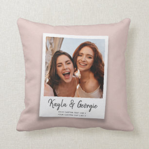 Individuelle Name & Text Foto Freunde Sisters BEST Kissen