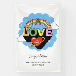 Individuelle Name / Text "Liebe ist Liebe" Banner