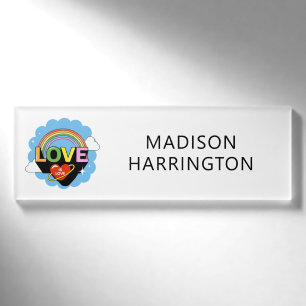 Individuelle Name / Text "Liebe ist Liebe" Namenschild