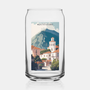 Individuelle Name & Text Montenegro Dosenglas