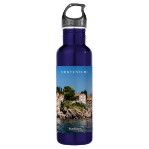Individuelle Name & Text Montenegro Edelstahlflasche