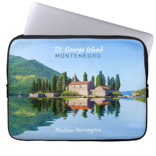 Individuelle Name & Text Montenegro Laptopschutzhülle