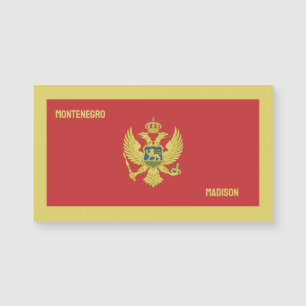 Individuelle Name & Text Montenegro Magnetkarte