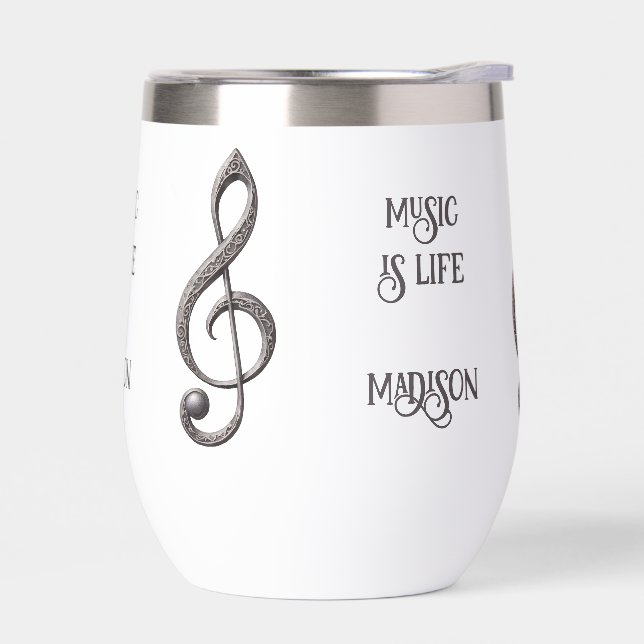 Individuelle Name-/Text-Musical-Clef-Hinweis (Links)
