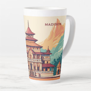 Individuelle Name & Text Nepal Milchtasse