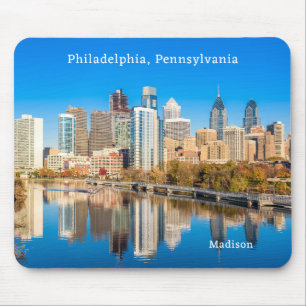 Individuelle Name & Text Philadelphia Pennsylvania Mousepad
