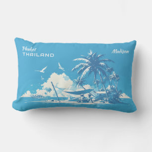 Individuelle Name & Text Phuket Thailand Kissen Für Draußen