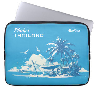 Individuelle Name & Text Phuket Thailand Laptopschutzhülle