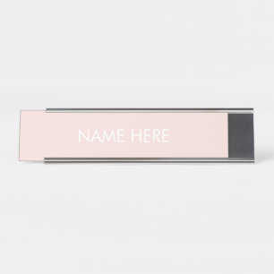 individuelle Name Text rot Rosa weiße Schreibtisc Schreibtischnamensplakette