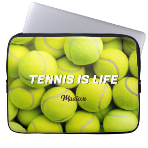 Individuelle Name & Text Tennis Balls Laptopschutzhülle