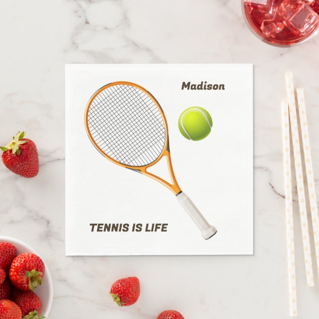 Individuelle Name & Text Tennis Serviette (Beispiel)