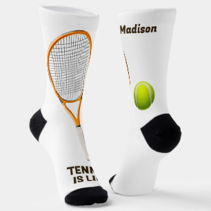 Individuelle Name & Text Tennis Socken