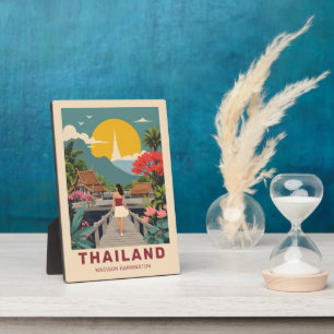 Individuelle Name / Text Thailand Fotoplatte