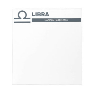 Individuelle Name-/Text- und Farbsignalibra Notizblock