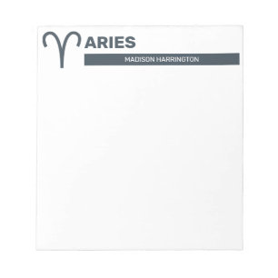 Individuelle Name-, Text- und Farbsignieraeren Notizblock