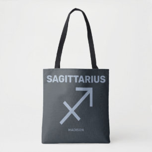 Individuelle Name / Text Zodiac Signature Sagittar Tasche