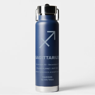 Individuelle Name / Text Zodiac Signature Sagittar Trinkflasche