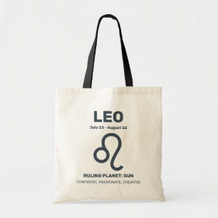 Individuelle Name / Text-Zodiac-Zeichenleo Tragetasche