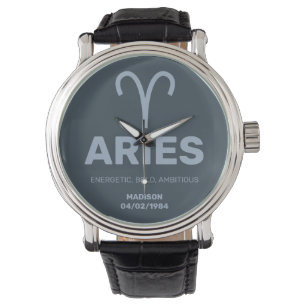 Individuelle Name-/Textzyklenzeichen Armbanduhr