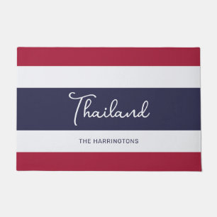 Individuelle Name Thailand Colors Fußmatte