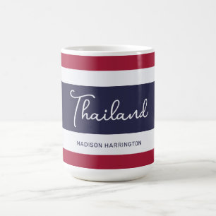 Individuelle Name Thailand Colors Kaffeetasse